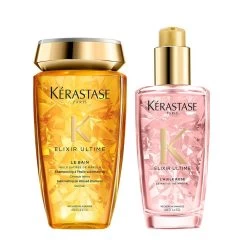 Duo Bain Et Huile Rose Elixir Ultime Kérastase