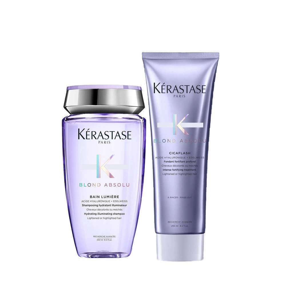Duo Bain Lumière Et Cicaflash Blond Absolu Kérastase 1 Duo Bain Lumière Et Cicaflash Blond Absolu Kérastase